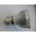 LED Spot Bulb E27 3W 0-260LM Cool White Dimmable(AC220V,Silver)